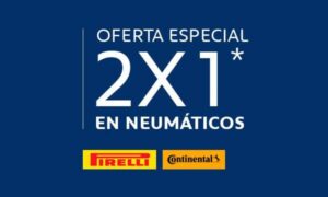 2X1 neumaticos Continental y Bridgestone