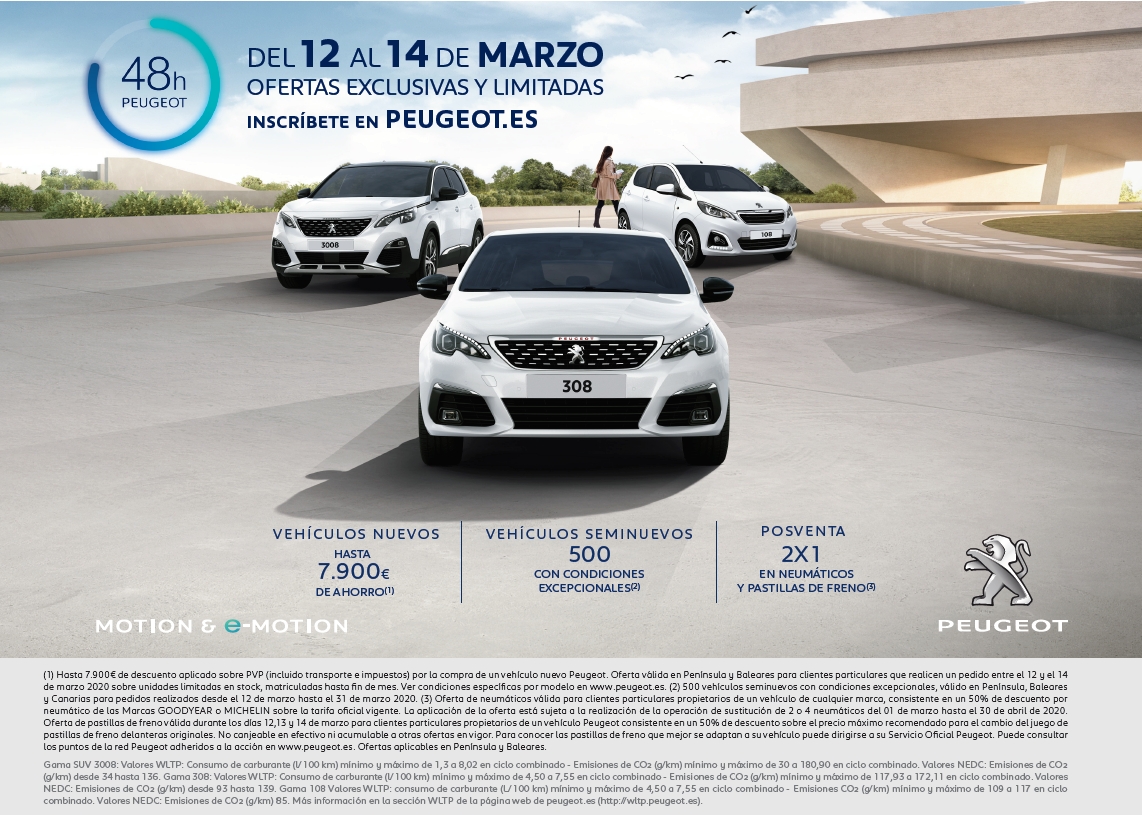 48 horas Peugeot Marzo 2020