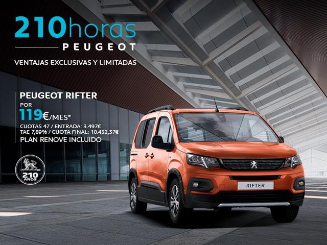 Condiciones especiales Peugeot Rifter Desde 119€ - Automóviles Marco